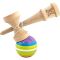 Дървена играчка за сръчност, Kendama X, Super Sticky, 18 см, Многоцветна