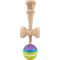 Дървена играчка за сръчност, Kendama X, Super Sticky, 18 см, Многоцветна
