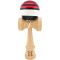 Дървена играчка за сръчност, Kendama X, Super Sticky, 18 cм, Червено, черно, бяло.