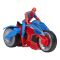 Комплект фигурка с мотоциклет, Spiderman, Web Blast Cycle, 10 см, F6899