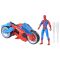 Комплект фигурка с мотоциклет, Spiderman, Web Blast Cycle, 10 см, F6899