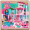 Комплект Къща за кукли Barbie Dreamhouse, 114 см, с басейн, пързалка, асансьор, светлини и звуци, 75 части