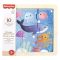 Мини дървен пъзел, Fisher Price, Океан, 9 части, HXV17