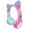 Сгъваеми слушалки 2 в 1 с ушички, Lexibook, Barbie, Жак 3.5 мм, Bluetooth