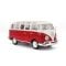 Метална количка, Maisto, Volkswagen Van Samba, 1:25, Червена