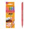 Комплект 5 маркера и 10 шаблона за временни татуировки, Bic Kids