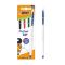 Комплект 4 химикалки, Bic, Cristal Up, 1.6 мм