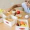 Комплект за игра, Melissa & Doug, Дървени хранителни продукти, 21 части, 6074866