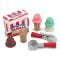 Комплект за игра, Melissa & Doug, Сладолед във фунийка, 8 части, 6074871