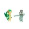 Комплект подвижни фигурки Pokemon S2, Machop и Snivy