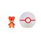 Фигурка в топка Clip N Go Pokemon S2, Magby и Premier Ball