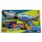 Играчка оръжие с 10 стрелички и топчета от дунапрен, Zapp Toys, Shark, Сива