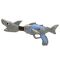 Играчка оръжие с 10 стрелички и топчета от дунапрен, Zapp Toys, Shark, Сива