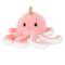 Плюшена играчка, Puffy Friends, Октопод, Розов, 45 см