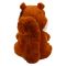 Плюшена играчка, Puffy Friends, Катеричка с жълъд, Тъмнокафява, 30 см