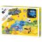 Комплект за игра с превозно средство и писта тип пъзел, Rail Car Diy Puzzle, 18 части