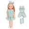 Кукла Little Milly с дрехи за преобличане, тюркоаз, 33 см