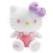 Плюшена играчка Hello Kitty с розов гащеризон, 22 см