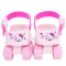 Комплект ролкови кънки със защитни протектори, Rising Sports, Hello Kitty, Размер 25-31, Розови