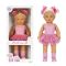 Кукла Dollz And More, Тина Балерина, Тъмнорозова, 45 см