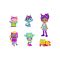 Комплект за игра с кукла и 5 фигурки, Gabbys Dollhouse, Celebration, 6069603