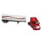 Метален камион с резервоар, New Ray, Peterbilt 387, 1:43