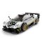 Комплект за сглобяване на количка, Rastar, Pagani Zonda R, Бяла, 1:28, 387 части