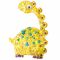 Творчески комплект с брокат Paulinda, Magic Glitter, Cute Dino, 12 x 5 мл