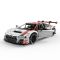 Комплект за сглобяване на количка с дистанционно, Rastar, Audi R8 GT3, 1:8, 3322 части
