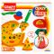 Комплект за моделиране, Crazy Pizza от пластилин Crafy, 10 части