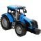 Син трактор със светлини и звуци, Maxx Wheels, 18см