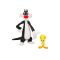 Комплект 2 фигурки Looney Tunes, Tweety и Sylvester