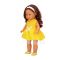 Кукла Тина в парти тоалет, Dollz And More, С жълта рокля, 45см
