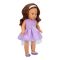 Кукла Тина в парти тоалет, Dollz And More, С виолетова рокля, 45см