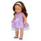 Кукла Тина в парти тоалет, Dollz And More, С виолетова рокля, 45см