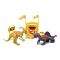Комплект за игра с 2 динозавъра и аксесоари, Lanard Toys, Primal Clash, Сив-Бежов