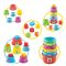 Играчка за сортиране и подреждане, Dede, Happy Towers, 14 части