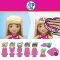 Комплект за игра с мини кукли изненада, Mega Bloks, Barbie Color Reveal, Dreamhouse, HHM01