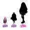 Кукла Barbie Extra Mini Minis с коса и аксесоари, 8 см, HLN45