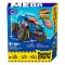 Строителен комплект с високопроходим автомобил, Hot Wheels, Monster Truck, Smash и Crash Race Ace, 85 части, HMM49