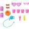 Комплект кукла с ролкови кънки и кученце, Barbie Pets, JMJ44