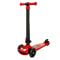 Сгъваема тротинетка с 3 колела и светлини, Pilsan, Power Scooter, Червена
