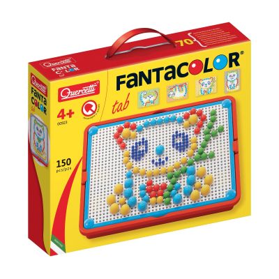 Креативна игра с мозайка, Quercetti, Fantacolor, 100 части
