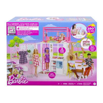 HCD47_001w 0194735007653 Кукла Barbie, Преносима къща