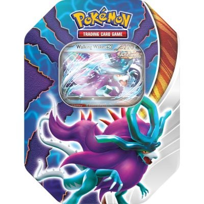 Комплект 51 карти, Pokemon TCG, Paradox Clash Tin, Walking Wake