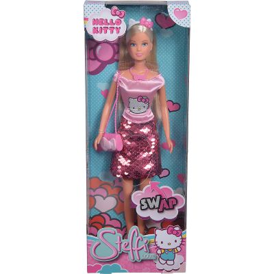 109283010_001w 4006592052942 Кукла Steffi Love с рокля с щампа Hello Kitty