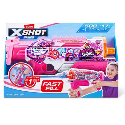 S00004583_11854E Unicorn Splash 193052058607 Воден пистолет с бързо зареждане, X-Shot Hyperload, Unicorn Splash