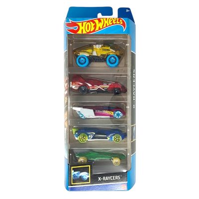 1806_2018_553w 074299018060 Комплект колички Hot Wheels, X-Raycers, HLY64, 1:64 (5 модела)