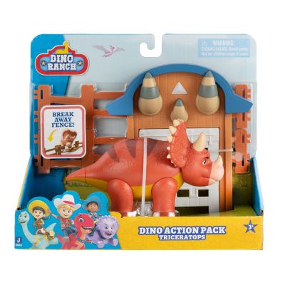 Комплект фигурка Трицератопс Dino Ranch, Dino Action Pack, DNR0024
