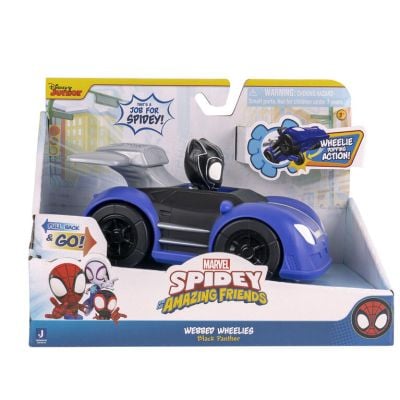 Количка Spidey Amazing Friends, Pull Back, Black Panther, SNF0079